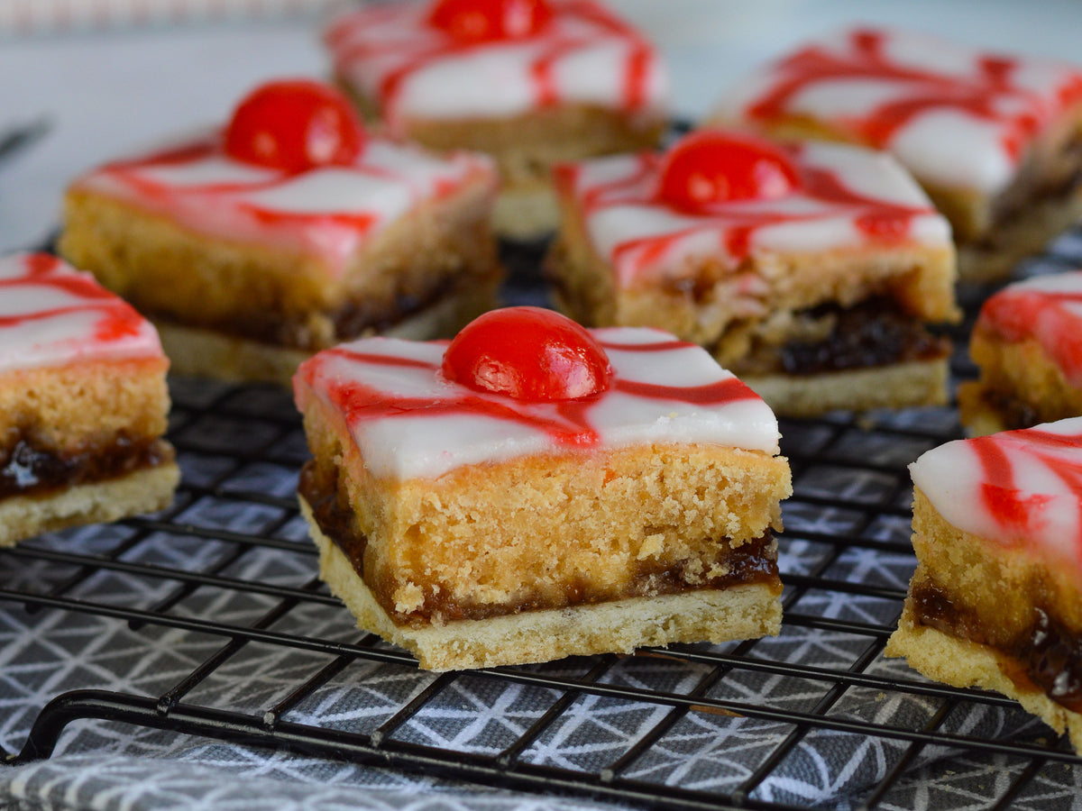 Cherry Bakewell Bars – Tala Cooking