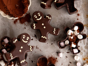 Gingerbread Men Hot Chocolate Bombs