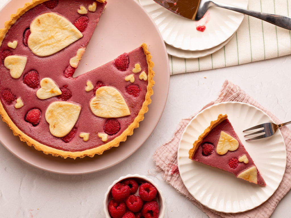 Valentine’s Day Raspberry Heart Tart