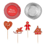 Tala Christmas Cupcake Cases and Toppers - Gingerbread