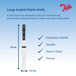 Tala Stainless Steel Angled Icing Spatula