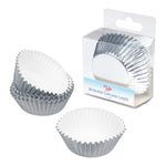 Tala 30 Cupcake Foils Silver 7x3cm