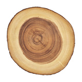 Tala Large Round Board w Bark Edges in Natural Acacia