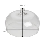 Tala Glass Dome. 26.5cm Dia 17cm Height