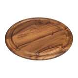 Tala Round Board w Groove in Lacquered Acacia