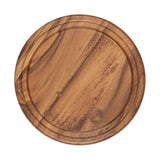 Tala Round Board w Groove in Lacquered Acacia