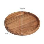 Tala Round Tray / Platter in Natural Acacia