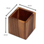 Tala Small Square Storage / Display Box in Lacquered Acacia