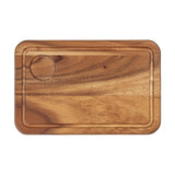 Tala Medium Serving Board w Groove & Recess in Lacquered Acacia