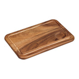 Tala Medium Serving Board w Groove & Recess in Lacquered Acacia