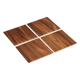 Tala Set of 4 Square Boards / Table Mats in Lacquered Acacia