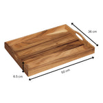 Tala Large Tray w 2 Handles in Natural Acacia